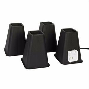 Richards Set of 4 Bed Risers with 2 USB ports